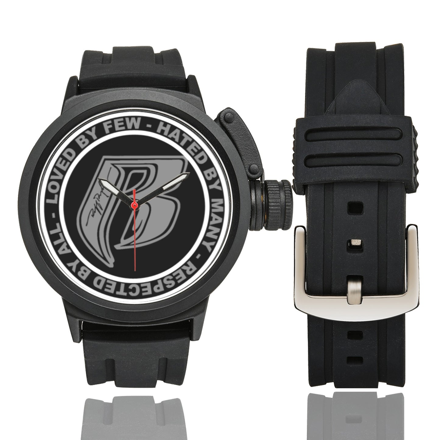 RR Mens Sports Watch Blk/Gry