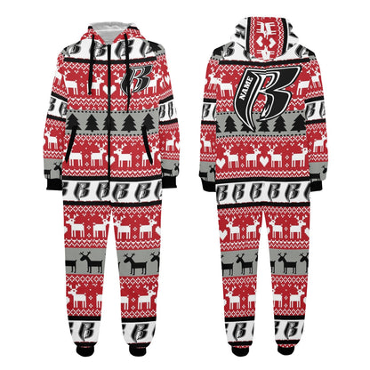 RR Christmas Onesie - Blk/Red/Gry