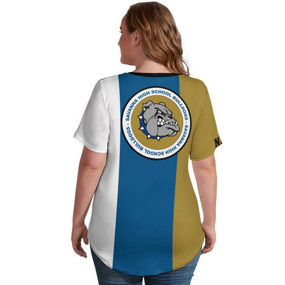 Savanna Bulldogs V Cut Women's Tee