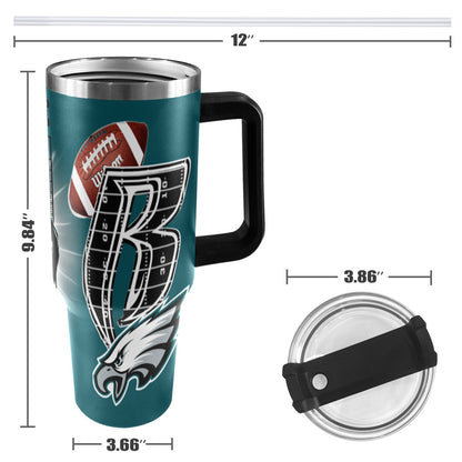 RR EAGLES 40OZ STAINLESS STEEL TUMBLER 2025
