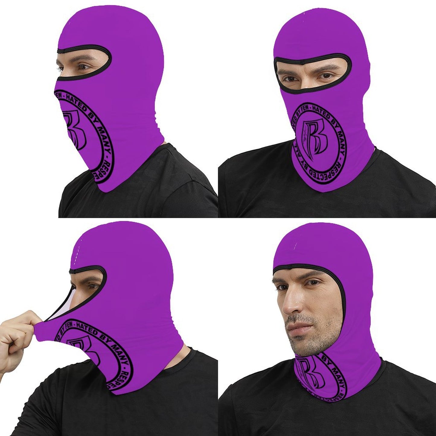 RR Full Mask Purple Logo