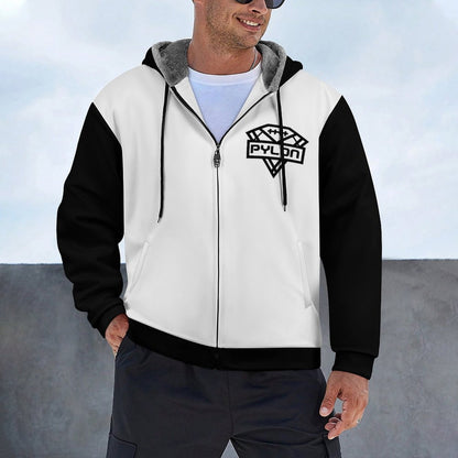 Pylon Double Layer Zippered Fleece Hoodie