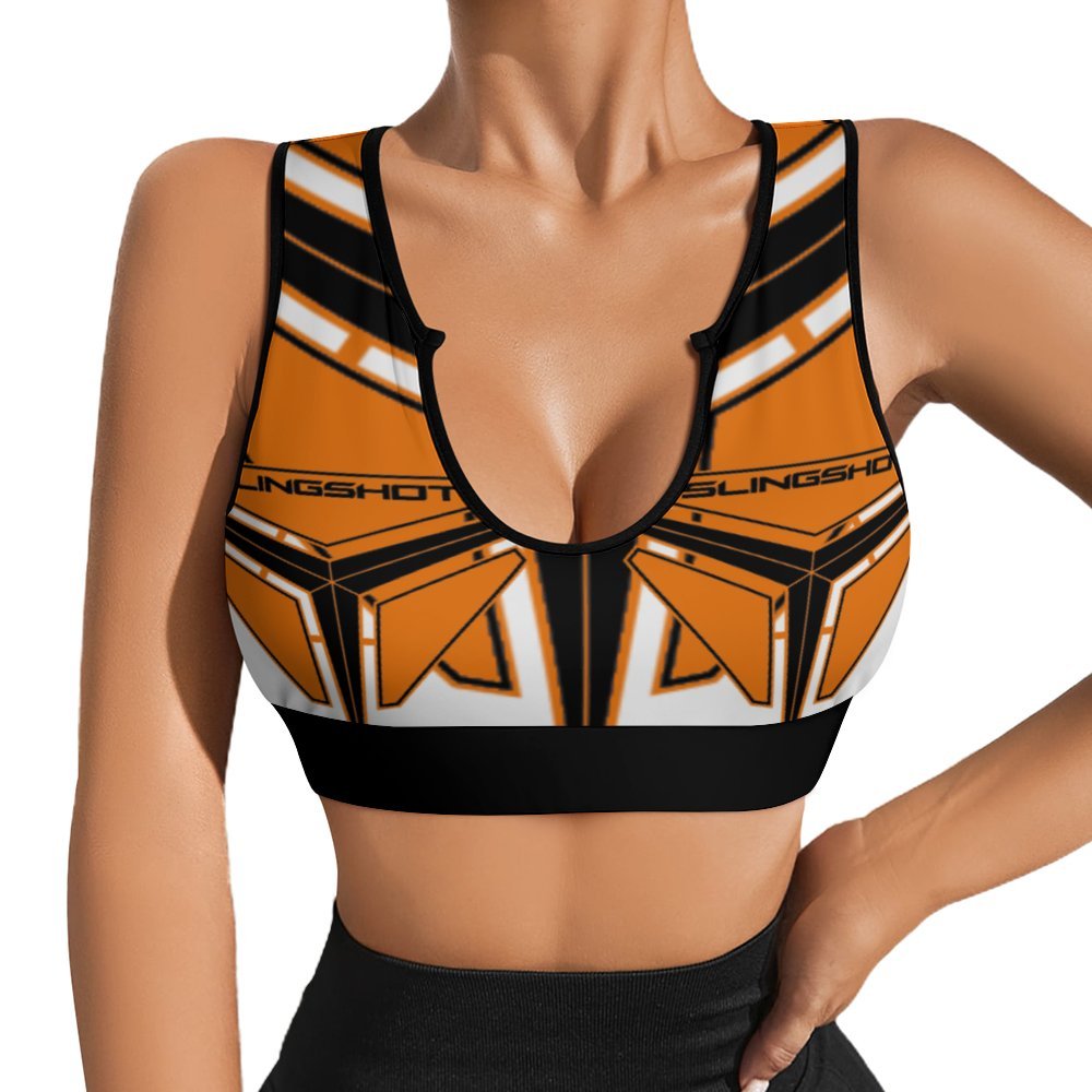 3>2 Sexy Spandex Crop Top Orange