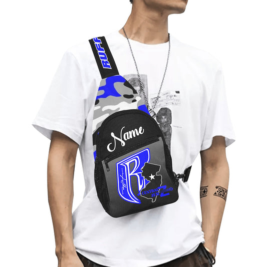 Central JerZ  Crossbody Bag Blue Camo