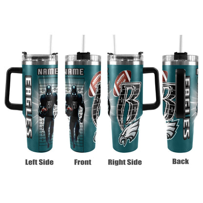 RR EAGLES 40OZ STAINLESS STEEL TUMBLER 2025