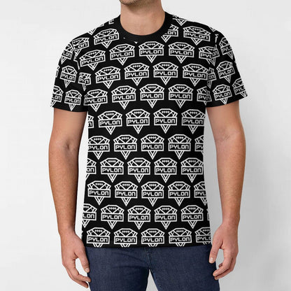 Pylon Ice Silk Tee Blk Pylon Print