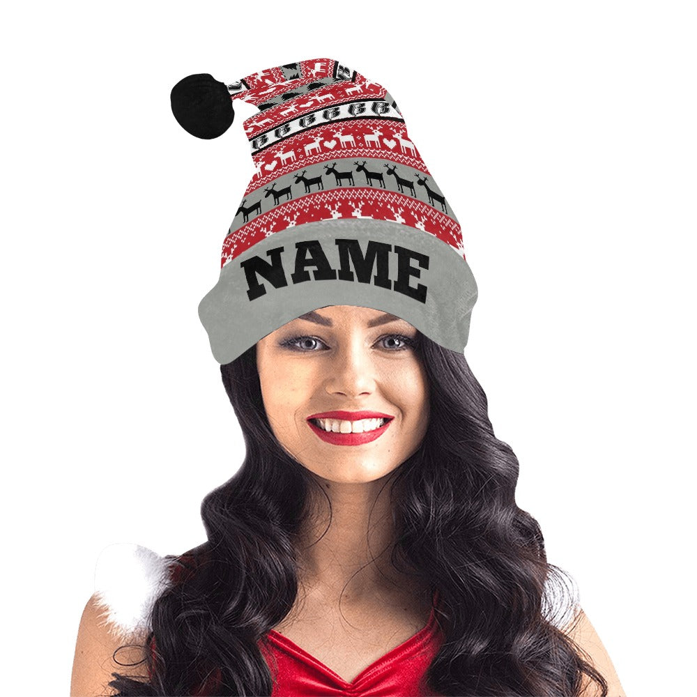 RR Christmas Flannel Hat - Blk/Rd/Gry