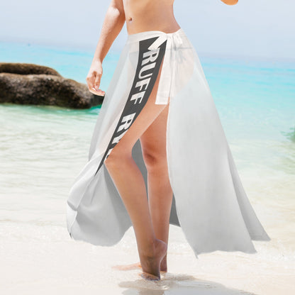 RR Long Side Knot Cover-Up Wht/Blk