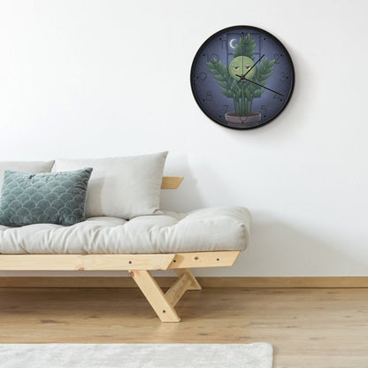 Plant Love 10x10 Wall Clock - ZZ Plant