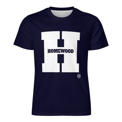 Big H Homewood Ice Silk T-shirt Drk Blu/Wht