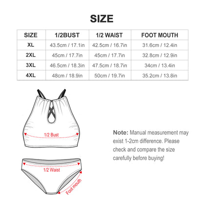 One Unit Two-piece Swimsuit Plus Sized