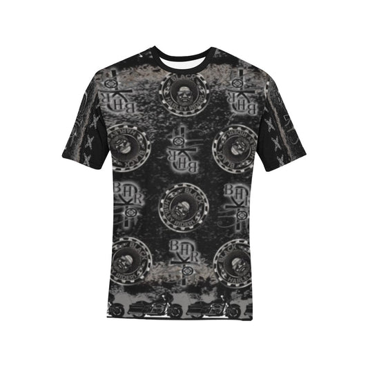 BHR Tee Blk Bandana Print