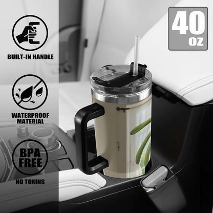 Plant Love Vanda Orchid 40oz Stainless Steel Tumbler