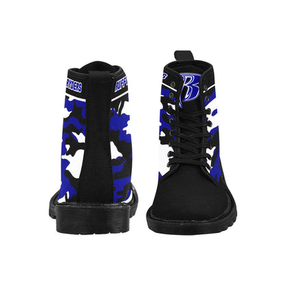 Canvas Boots Blue Camo