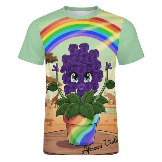 Plant Love Ice Silk Tee - African Violet