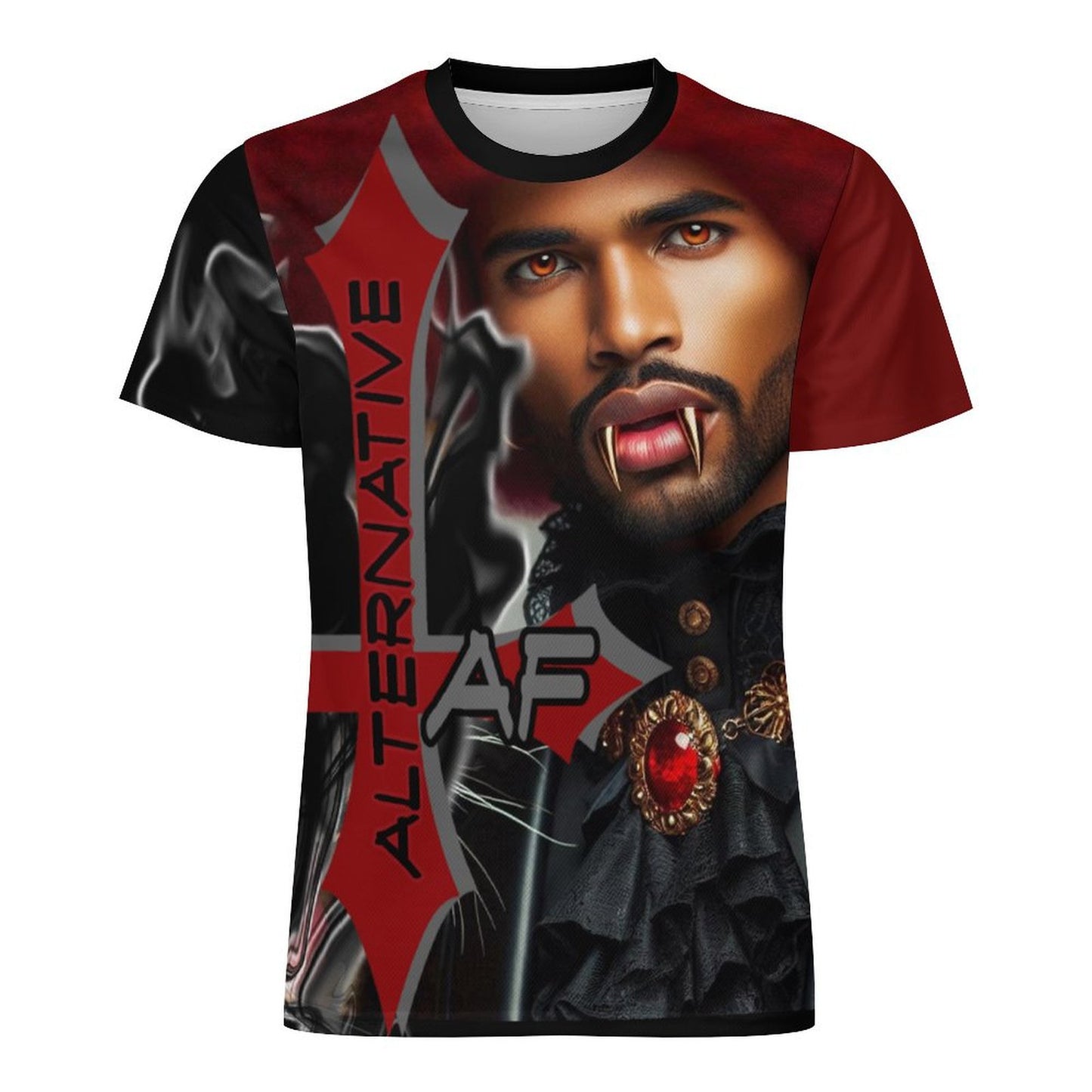 AF The Devil in Red Ice Silk Tee