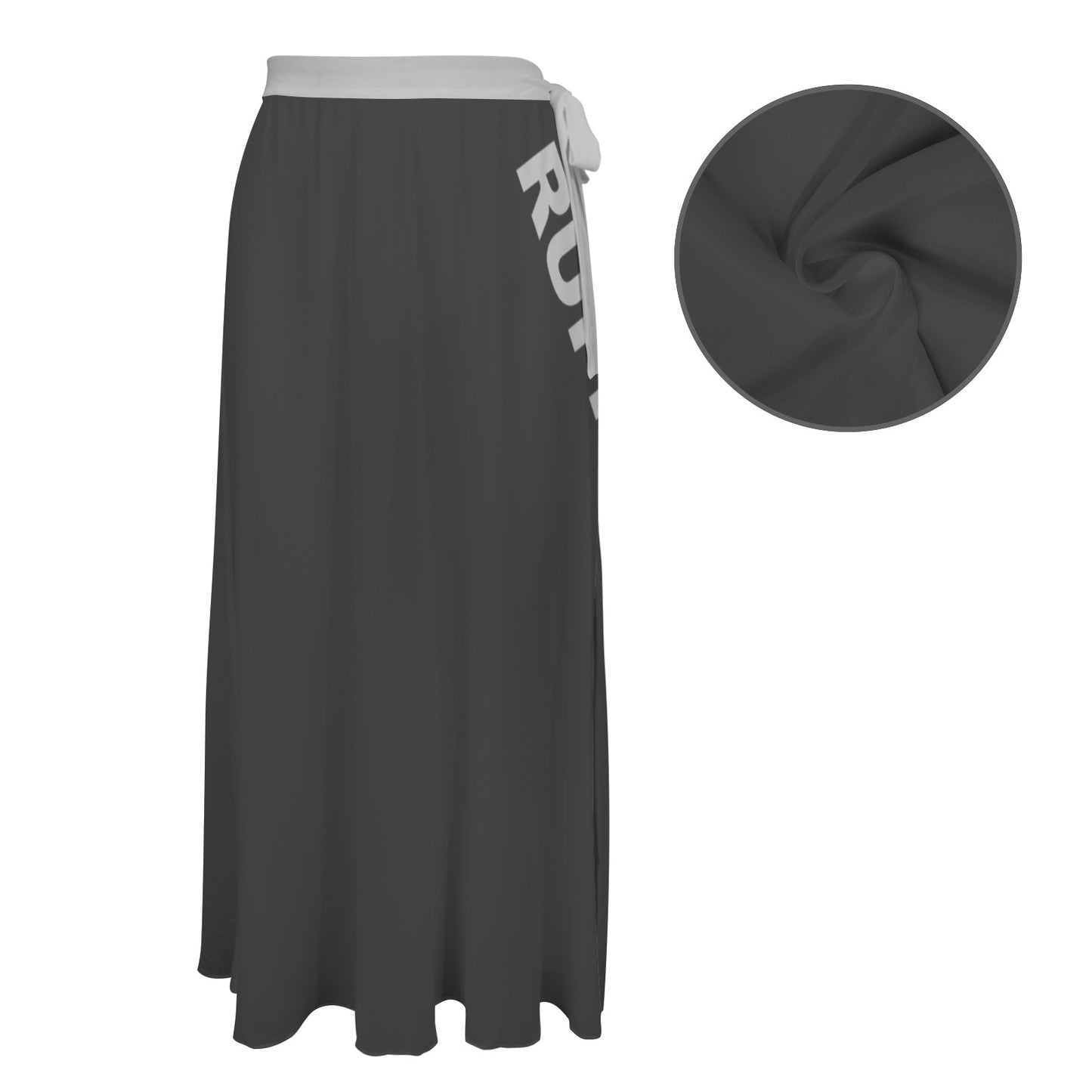 RR Long Side Knot Cover-Up Blk/Gry