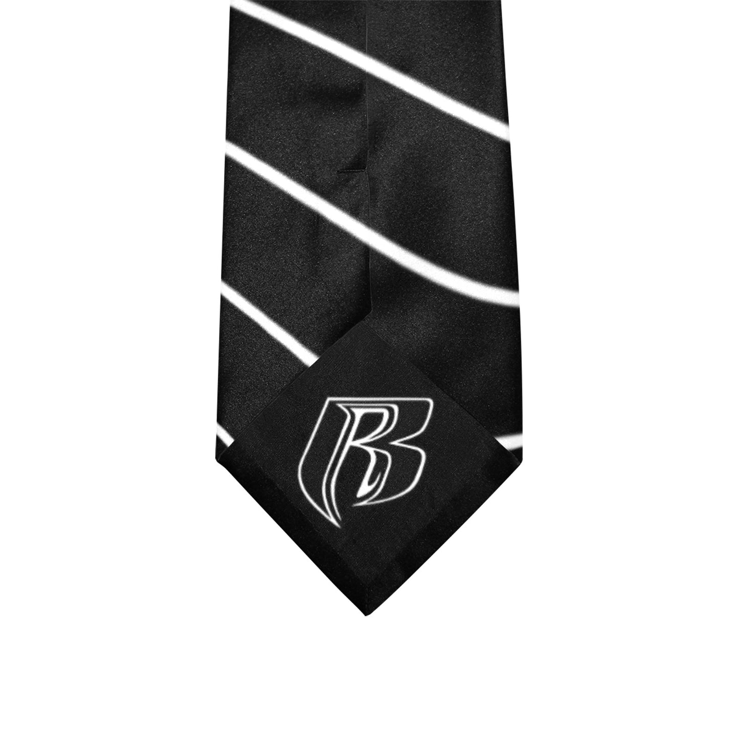 RR Necktie Blk/Wht Stripes