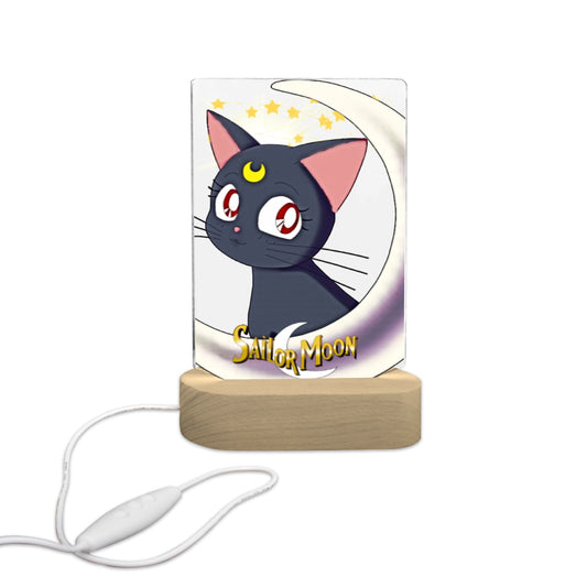 Sailor Moon Lunar 7 Color Acrylic Nightlight 5" x 7.5"