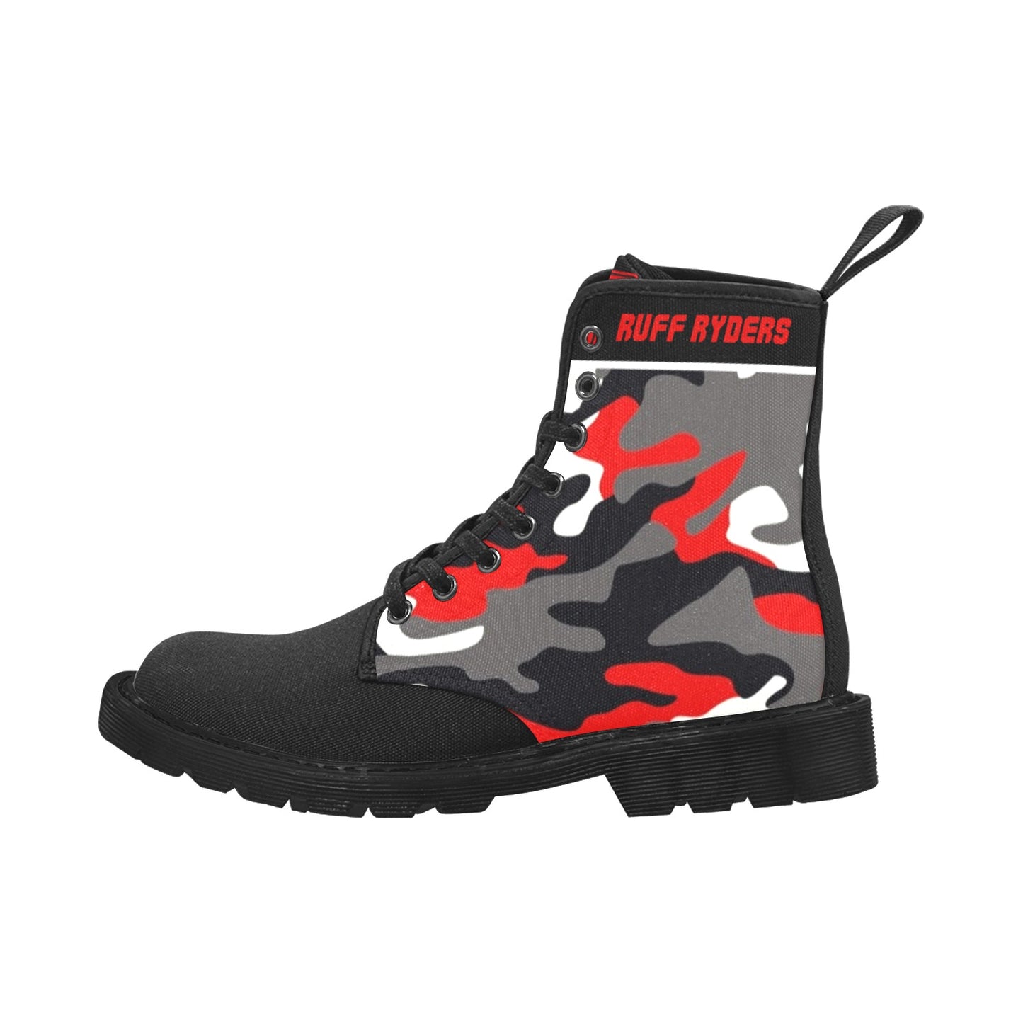 Canvas Boots Red Camo
