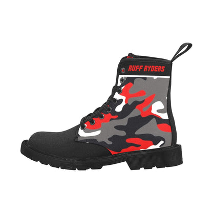 Canvas Boots Red Camo