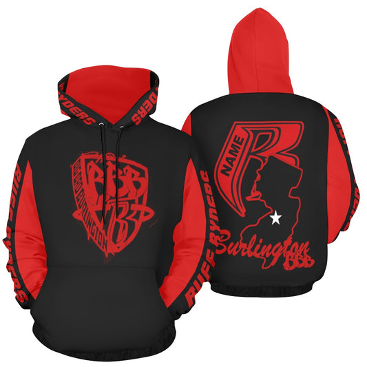 BBB Big Bad Burlington Hoodie - State Design Red