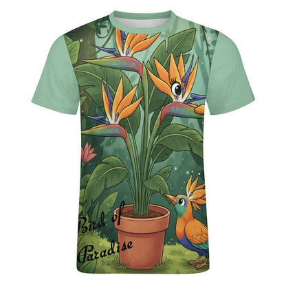 Plant Love Ice Silk Tee - Bird of Paradise