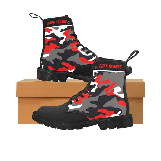 Canvas Boots Red Camo
