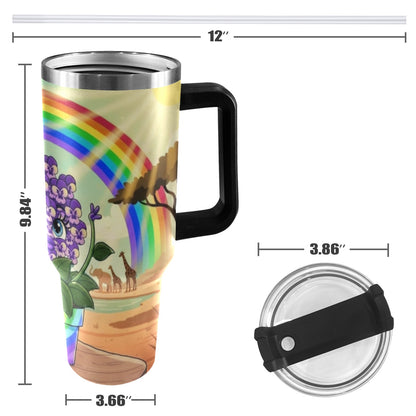 Plant Love African Violet 40oz Stainless Steel Tumbler