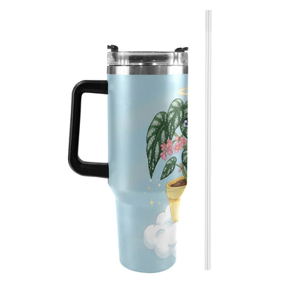 Plant Love Angel Wing Begonia 40oz Stainless Steel Tumbler
