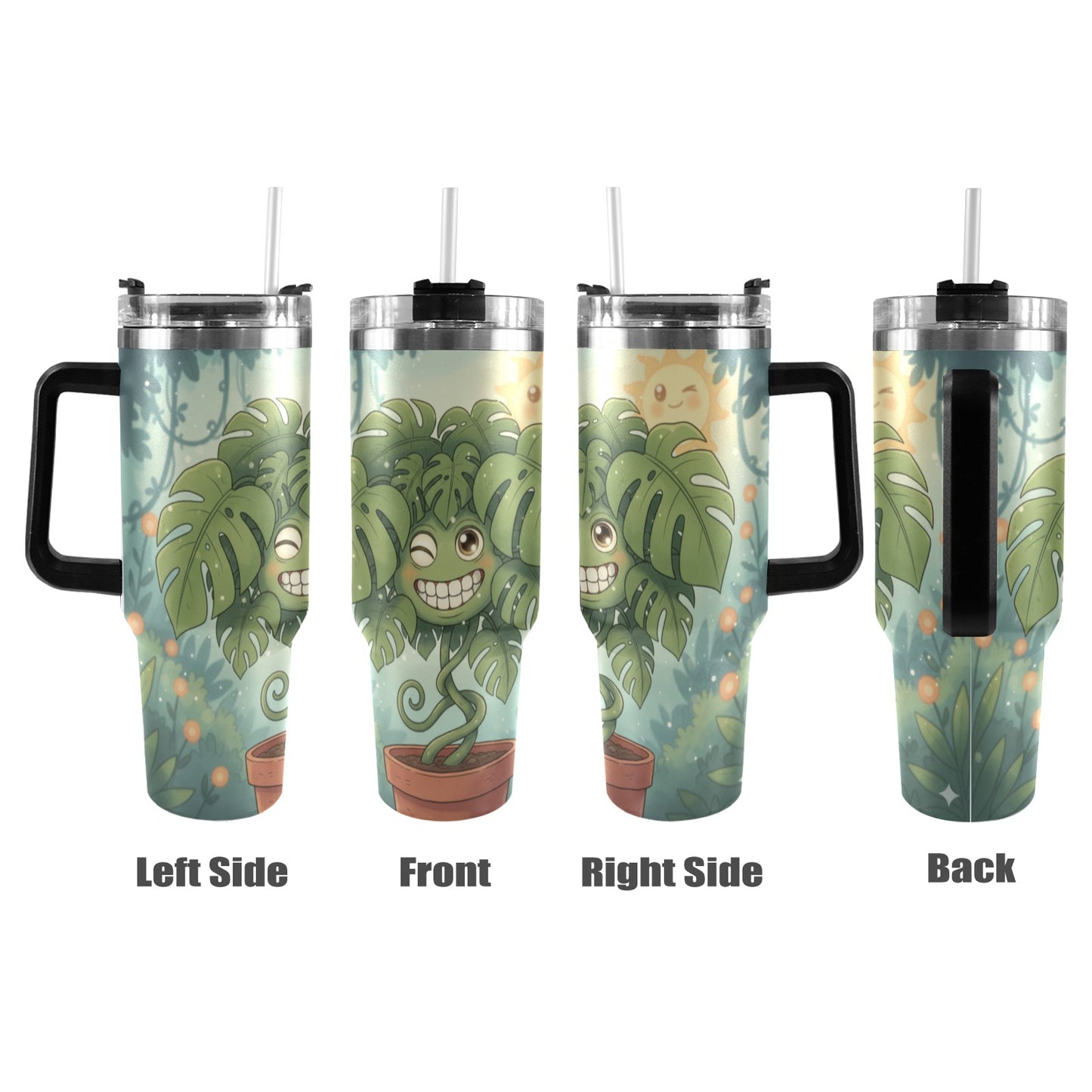 Plant Love Monstera 40oz Stainless Steel Tumbler