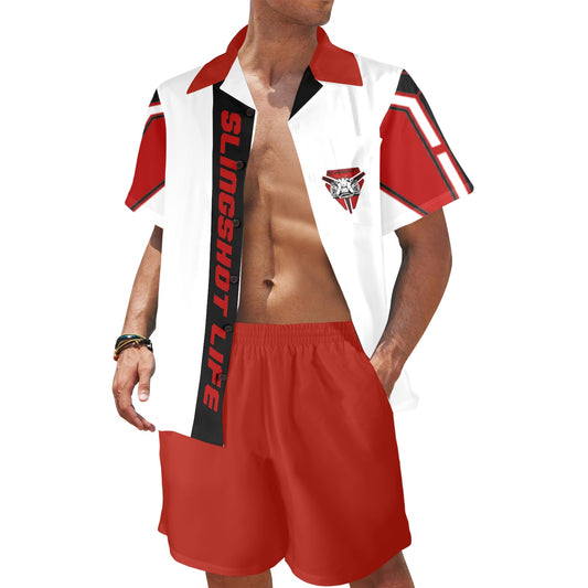 3>2 Slingshot Life Mens Two Piece Outfit Red