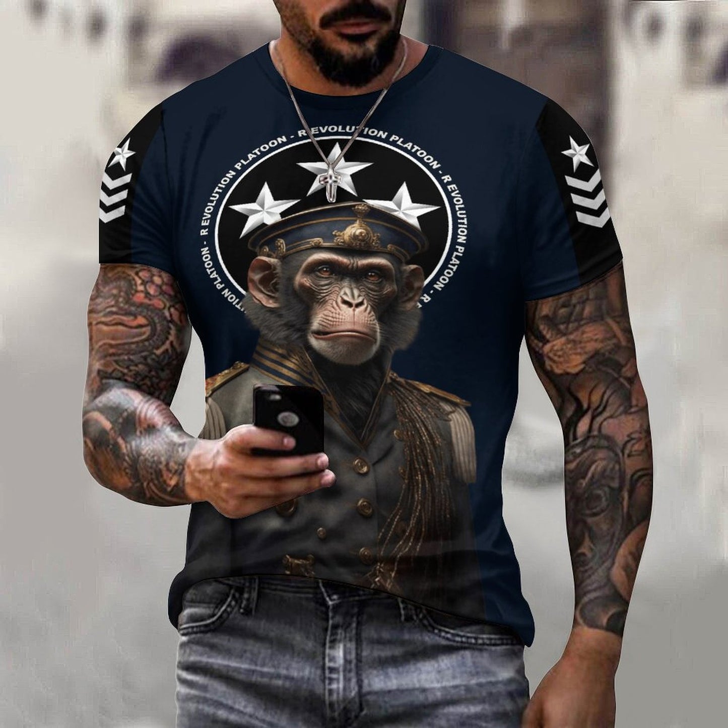 R Evolution Platoon Chimp - Unisex Tee