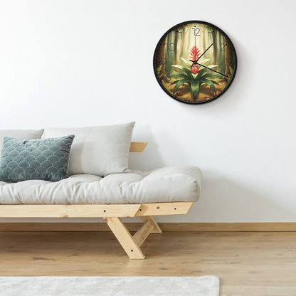 Plant Love 10x10 Wall Clock - Bromeliad