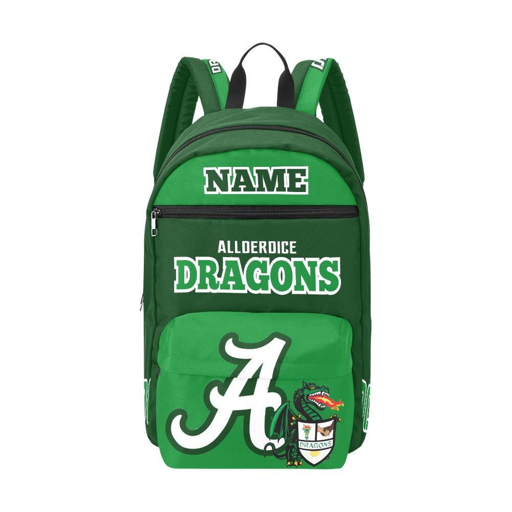 Allderdice Dragons Large Capacity Travel Backpack 3 - Add your name.