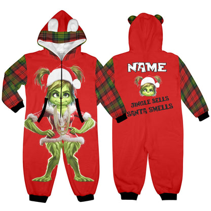 Kids Grinch Onesie Girl