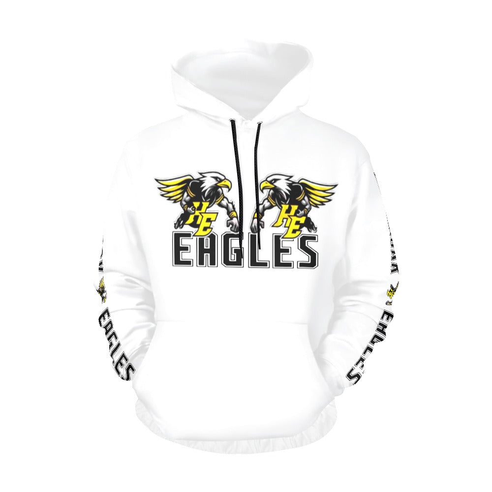 HYA Eagles Football Silky Hoodie Wht