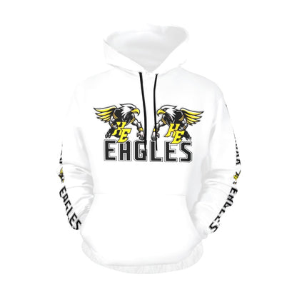 HYA Eagles Football Silky Hoodie Wht