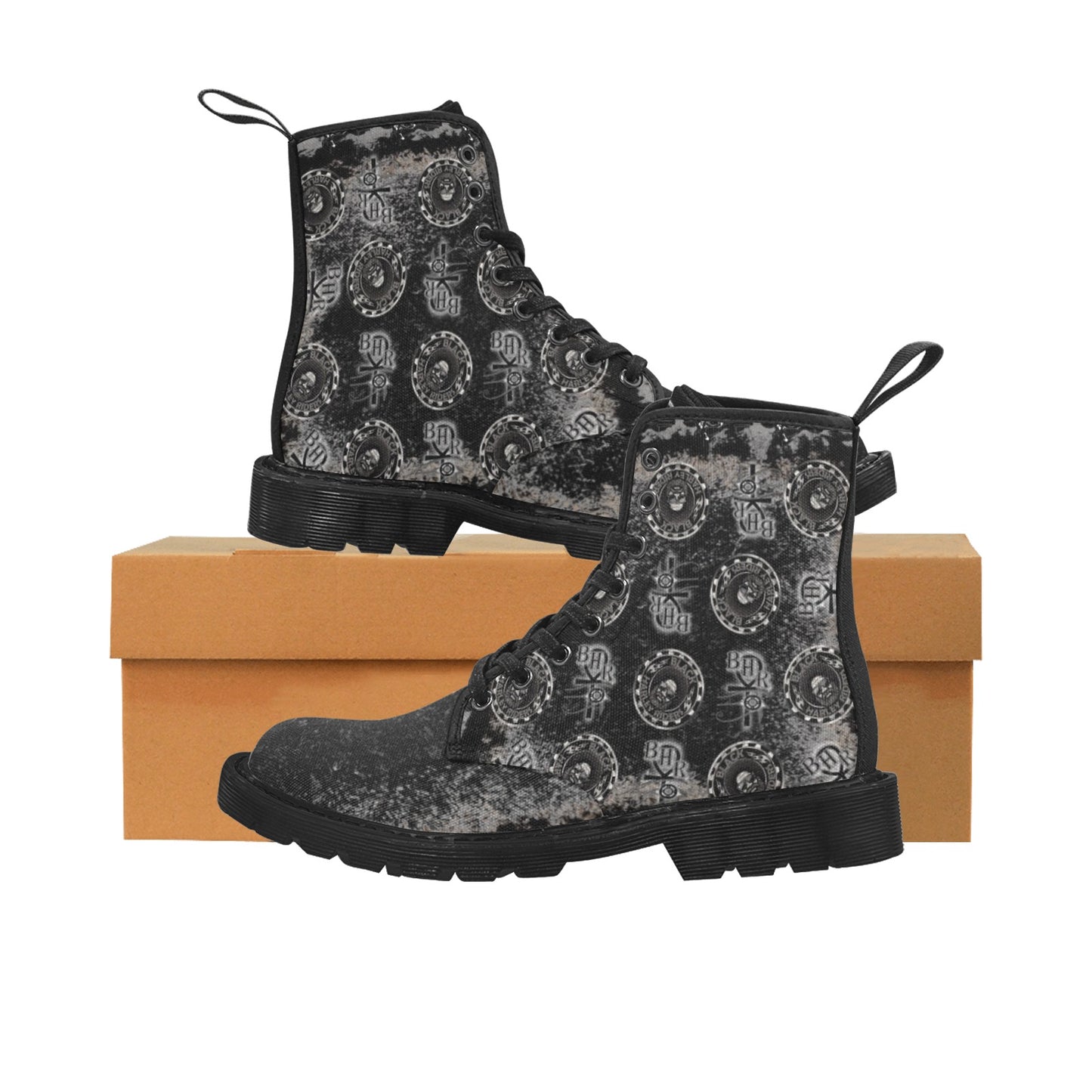 BHR Boots Bandana Print Blk