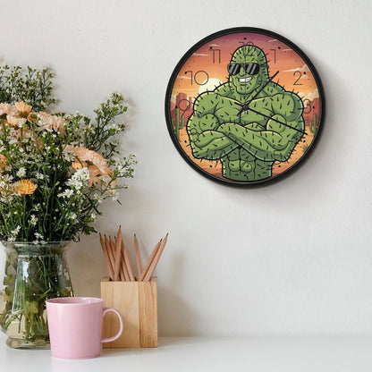 Plant Love 10x10 Wall Clock - Cactus