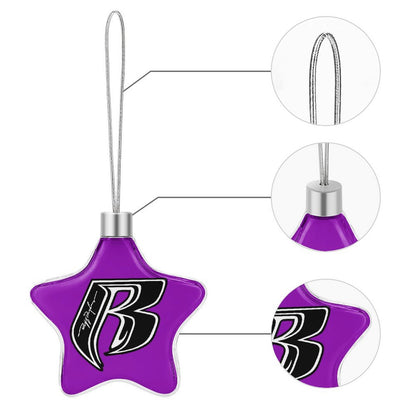 RR Christmas Hanging Star - Purple