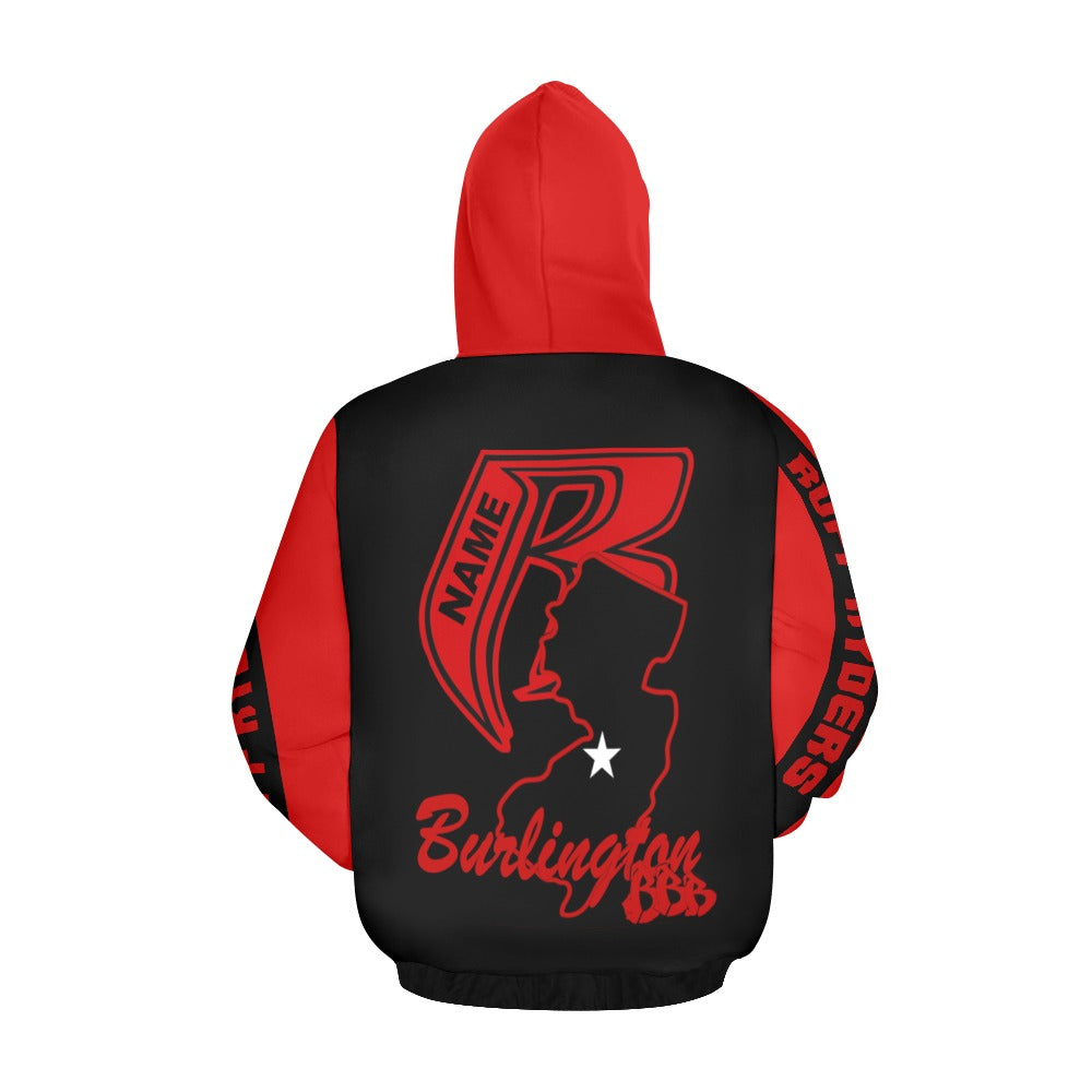 BBB Big Bad Burlington Hoodie - State Design Red