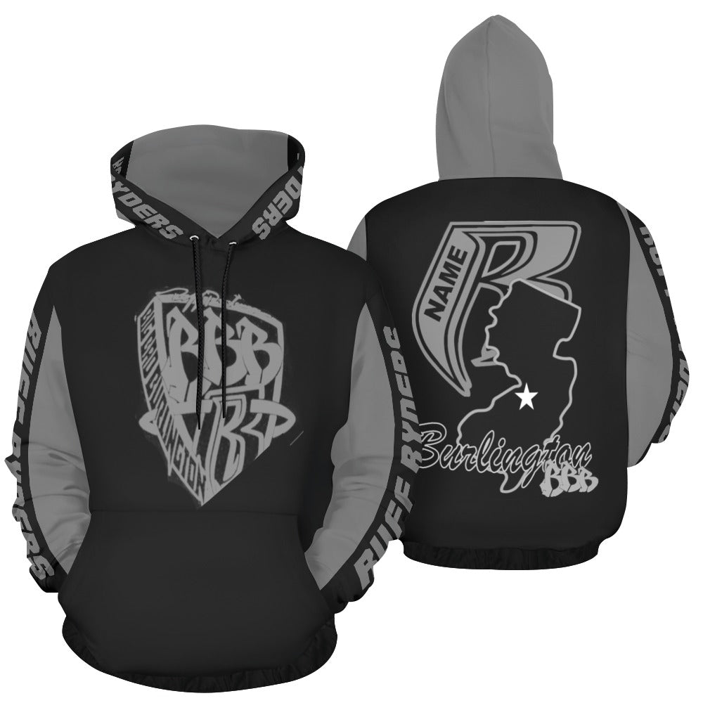 BBB Big Bad Burlington State Hoodie Gry