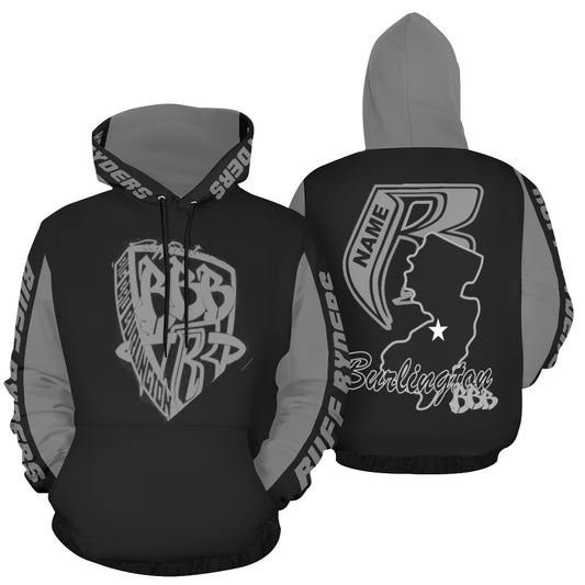 BBB Big Bad Burlington State Hoodie Gry