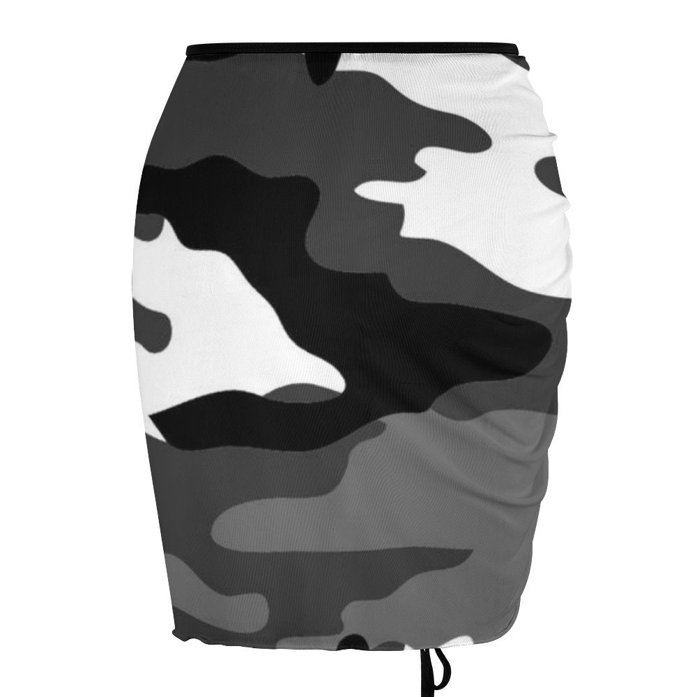 Fort Worth Shear Short Shurred Camo Skirt