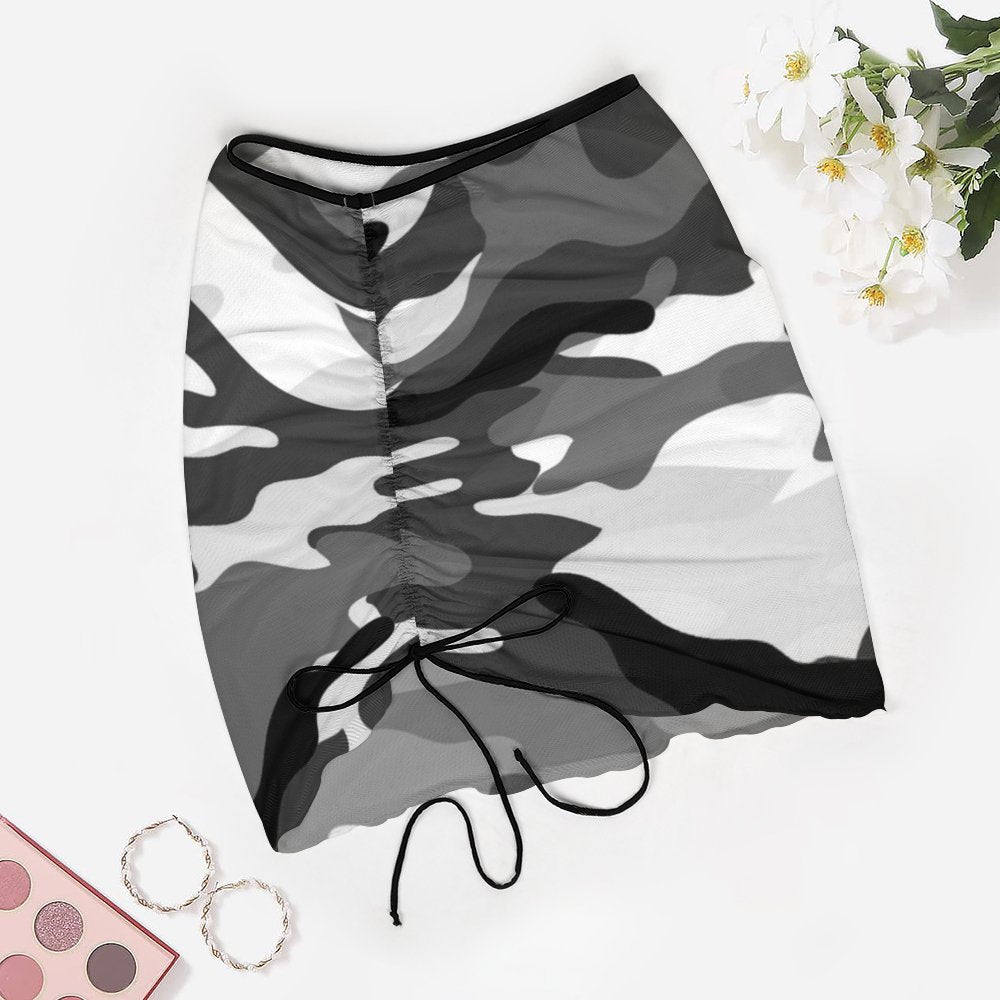 Fort Worth Shear Short Shurred Camo Skirt