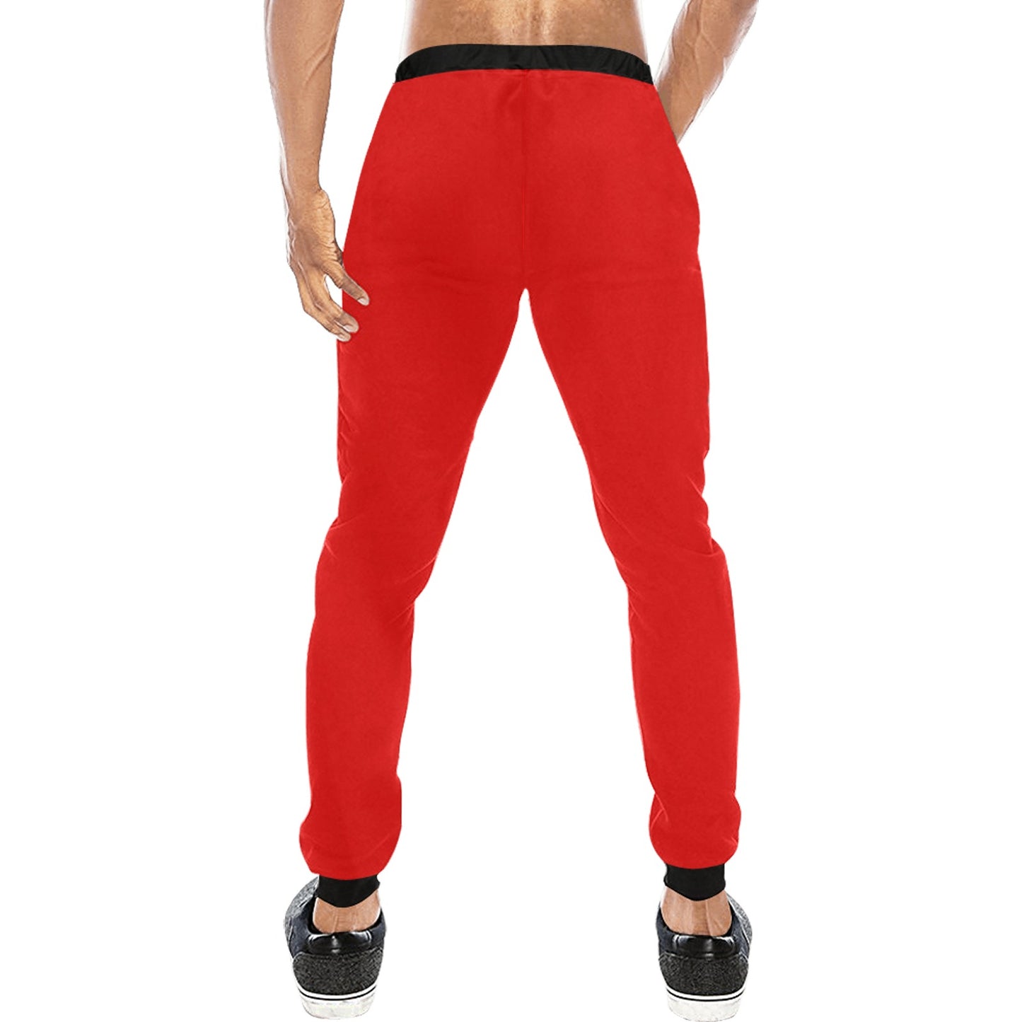 Mens Joggers Red/Blk RR