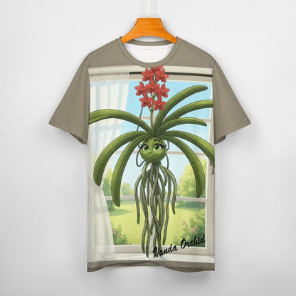 Plant Love Ice Silk Tee - Vanda Orchid