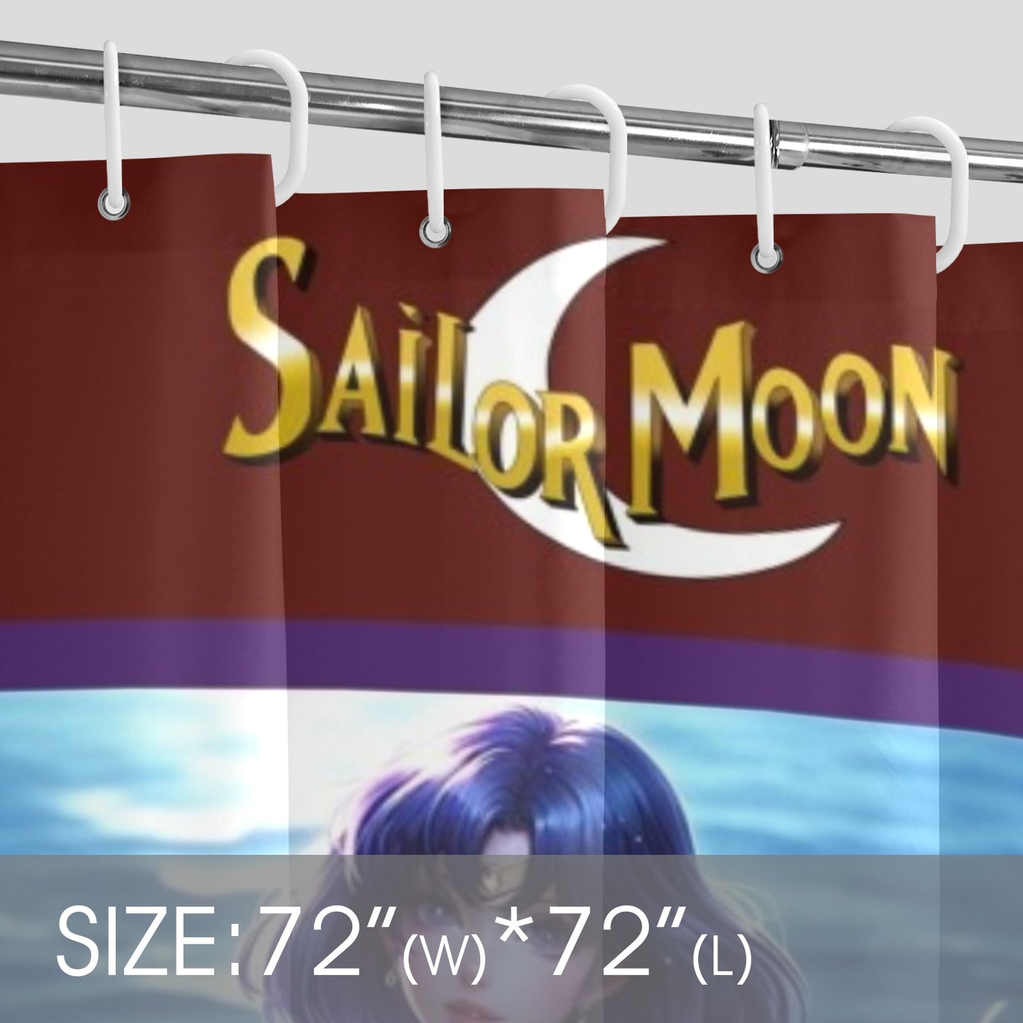 Sailor Saturn Shower Curtain Shower Curtain 72" x 72"