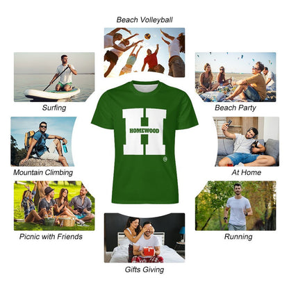 Big H Homewood Ice Silk T-shirt Grn/Wht